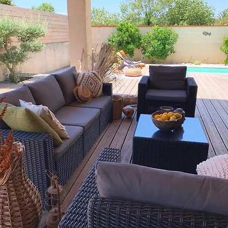 Le Petit Bali Spacieuse Pour 8 Avec Piscine Hébergement de vacances Saint-Cyprien (Pyrenees-Orientales)