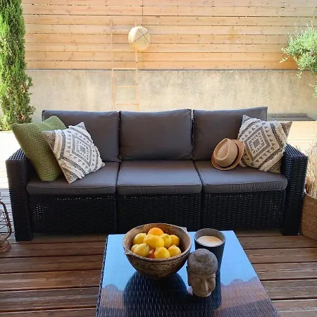 Hébergement de vacances Le Petit Bali Spacieuse Pour 8 Avec Piscine Saint-Cyprien (Pyrenees-Orientales)